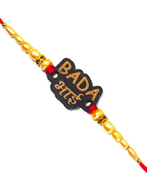 Only Single One Rakhi For Brother Handmade Bada Bhai (Big B) -Rakhi For Brother/Bhaiya/Bhai/KIDS for Rakhi Celebration 𝒪𝒻 Rakshabhandhan(1 PCS Rakhi)