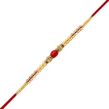 Handmade Rakhi for Bhaiya with Free Roli Chawal for Celebration ?? Rakshabhandhan(1 Piece Rakhi)[Style_129_1]