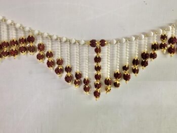 Rudraksha Toran for Entrance Door Bandhanwar for Main Door Decoration Items Hanging Diwali Toran for Gift Size 3 Feet (36 Inch) (Rudraksha Toran)